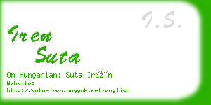 iren suta business card